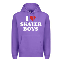 Purple i love skater boys Premium Hoodie - artisFamous