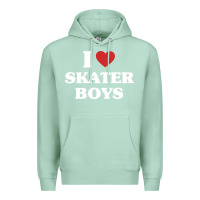 Seafoam i love skater boys Premium Hoodie - artisFamous