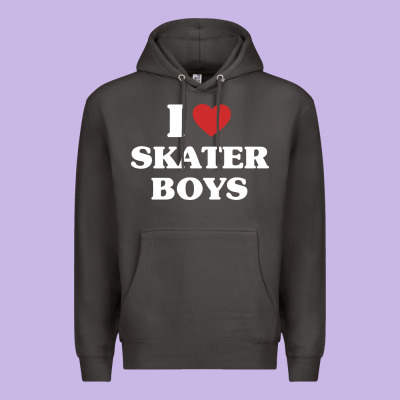 I Love Skater Boys Premium Hoodie Designed By Artisfamous