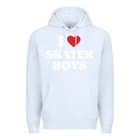 White i love skater boys Premium Hoodie - artisFamous
