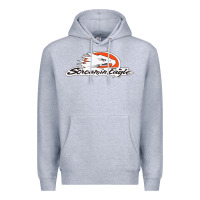 Heather Grey the screamin eagle Premium Hoodie - artisFamous