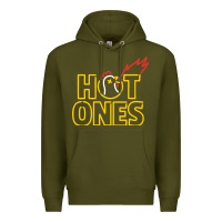 Army Green hot ones Premium Hoodie - artisFamous