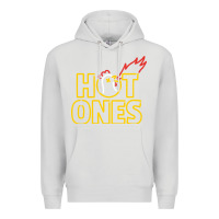 Dove Grey hot ones Premium Hoodie - artisFamous