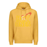 Mustard hot ones Premium Hoodie - artisFamous