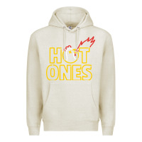 Oatmeal Heather hot ones Premium Hoodie - artisFamous