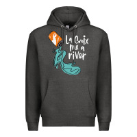 Charcoal Heather la croix drink Premium Hoodie - artisFamous