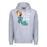 Heather Grey la croix drink Premium Hoodie - artisFamous