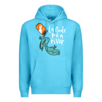 Ocean Blue la croix drink Premium Hoodie - artisFamous