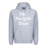 Heather Grey new york times Premium Hoodie - artisFamous