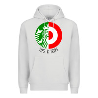 Dove Grey sips and  trips Premium Hoodie - artisFamous
