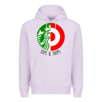 Lilac sips and  trips Premium Hoodie - artisFamous