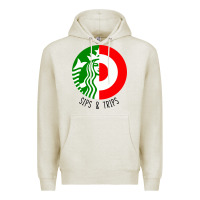 Oatmeal Heather sips and  trips Premium Hoodie - artisFamous