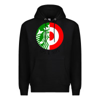 Black sips and  trips Premium Hoodie - artisFamous