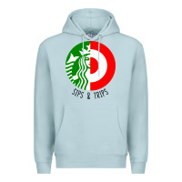 Blue Mist sips and  trips Premium Hoodie - artisFamous