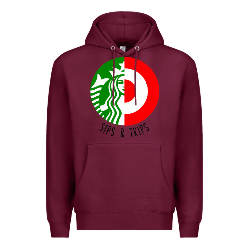 Sips And  Trips Premium Hoodie by artisFamous | Teevron