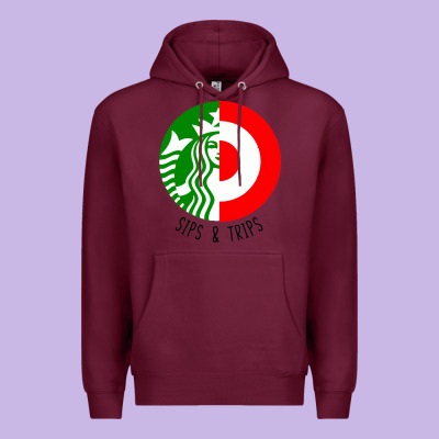 Sips And  Trips Premium Hoodie Designed By Artisfamous