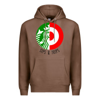 Chestnut sips and  trips Premium Hoodie - artisFamous