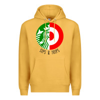 Mustard sips and  trips Premium Hoodie - artisFamous