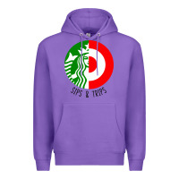 Purple sips and  trips Premium Hoodie - artisFamous