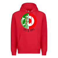 Red sips and  trips Premium Hoodie - artisFamous