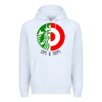 White sips and  trips Premium Hoodie - artisFamous