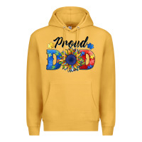 Mustard proud dad autism Premium Hoodie - BarkalooDesign