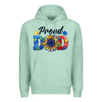Seafoam proud dad autism Premium Hoodie - BarkalooDesign