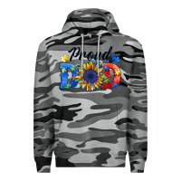 Slate Camo proud dad autism Premium Hoodie - BarkalooDesign