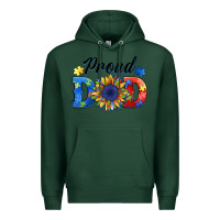 Sports Green proud dad autism Premium Hoodie - BarkalooDesign