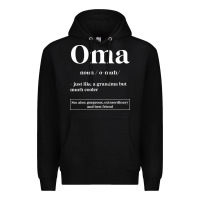 Black Oma Definition - Mother's Day Gift Premium Hoodie - artisFamous