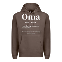 Coffee Oma Definition - Mother's Day Gift Premium Hoodie - artisFamous