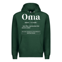 Sports Green Oma Definition - Mother's Day Gift Premium Hoodie - artisFamous