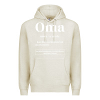 Oatmeal Heather Oma Definition - Mother's Day Gift Premium Hoodie - artisFamous