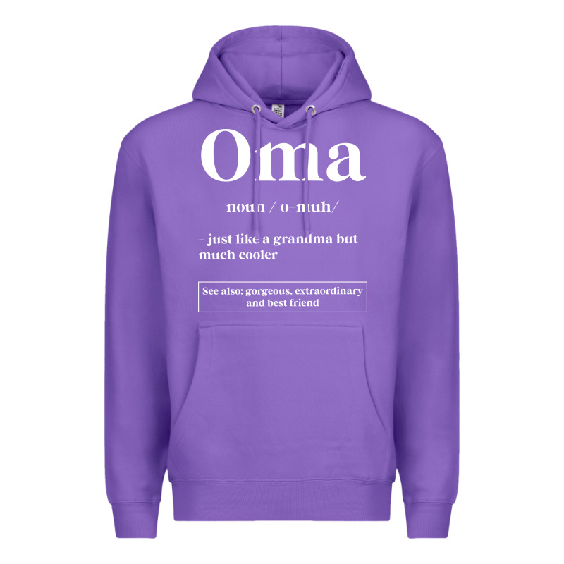 Oma Definition - Mother's Day Gift Premium Hoodie by artisFamous | Teevron