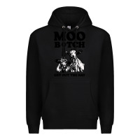 Black Moo bitch get out the hay Premium Hoodie - artisFamous