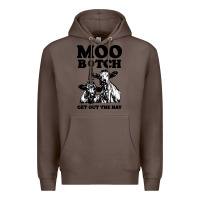 Coffee Moo bitch get out the hay Premium Hoodie - artisFamous