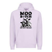 Lilac Moo bitch get out the hay Premium Hoodie - artisFamous