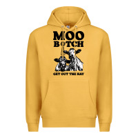 Mustard Moo bitch get out the hay Premium Hoodie - artisFamous