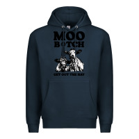 Navy Moo bitch get out the hay Premium Hoodie - artisFamous