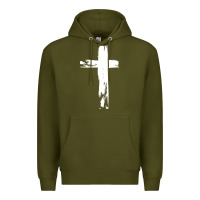 Army Green tattoo christian Premium Hoodie - artisFamous