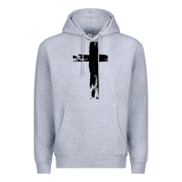 Heather Grey tattoo christian Premium Hoodie - artisFamous