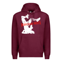 Burgundy ridiculousness Premium Hoodie - artisFamous