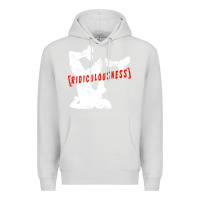 Dove Grey ridiculousness Premium Hoodie - artisFamous