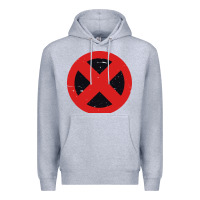 Heather Grey xmen symbol Premium Hoodie - artisFamous