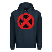 Navy xmen symbol Premium Hoodie - artisFamous
