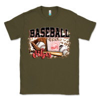 Army Green baseball vibes Classic Tee - FaDigitalArtStudio