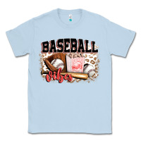 Dusty Blue baseball vibes Classic Tee - FaDigitalArtStudio