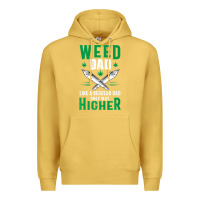 Antique Gold weed dad le.ga.li.ze ma.riju.a.na pot weed gift   t shirt Premium Hoodie - artisFamous