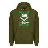 Army Green weed dad le.ga.li.ze ma.riju.a.na pot weed gift   t shirt Premium Hoodie - artisFamous