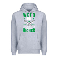 Heather Grey weed dad le.ga.li.ze ma.riju.a.na pot weed gift   t shirt Premium Hoodie - artisFamous